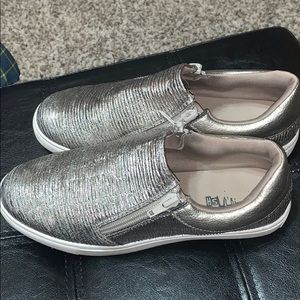Size 4.5 zip sneakers